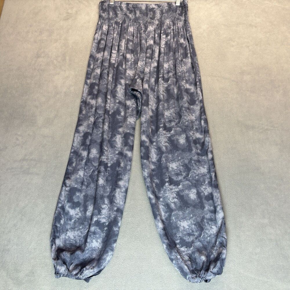 Lotus & Luna Size XL Navy Blue Harem Pants Yoga Boho Tie Dye Comfort - Picture 2 of 7